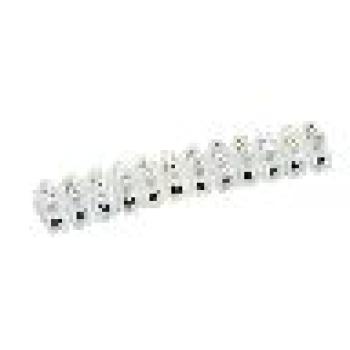  BARRETTE NYLBLOC 2,5MM2 BLANC 